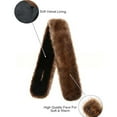 thumbnail image 3 of Womens Faux Fur Collar Scarf Wrap Winter Warm Shawl and Cape Elegant Neck Warmer Party Evening Fur Stole for Ladies, 3 of 3