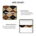 thumbnail image 5 of Rocae Argyle of brown for High-grade Leather Tissue Box, Exquisite Fashionable Design, Office Tissue Box, Waterproof Family Tissue Box, 5 of 7