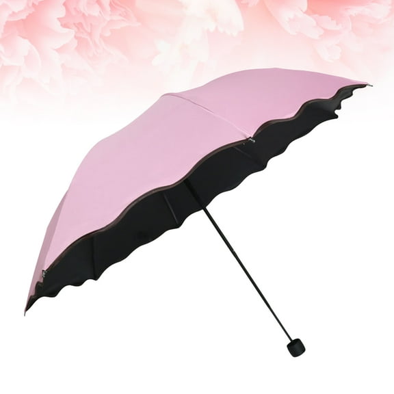 Raindrops 1Pack Waterproof UV-Protected Umbrella with Rubber Handle for Girls 38.6*22.8in