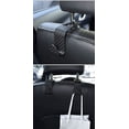 thumbnail image 2 of Ganchos traseros para asiento de coche, ganchos de almacenamiento para coche, ganchos para reposacabezas, 8 piezas, fibra de carbono negra, 2 of 5