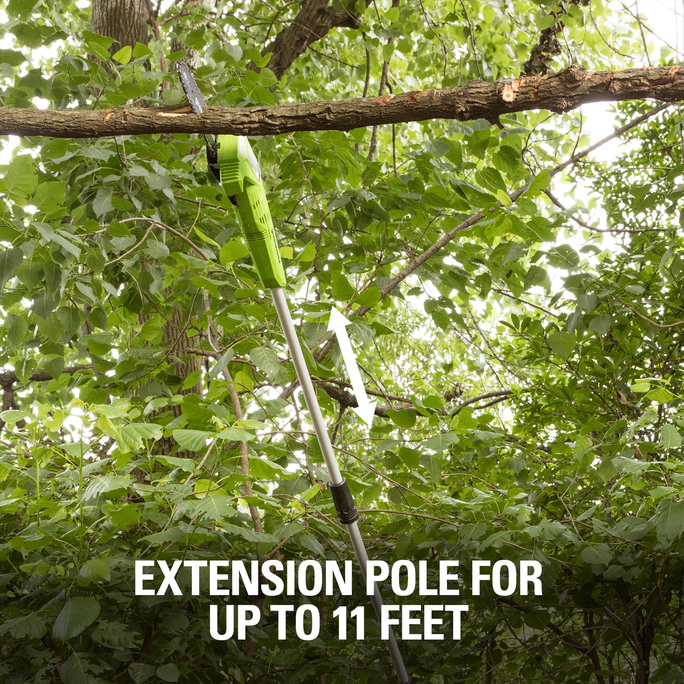 Greenworks 40V 8" Cordless Pole Saw with 2.0 Ah Battery and Charger Gen II 1403702