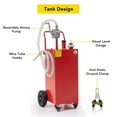 thumbnail image 6 of Accreate 40 Gallon Gas Caddy, Portable Fuel Storage Tank with Transfer Pump and Wheels, Gas Fuel Tank Container Caddy with 8ft Long Hose, Diesel Fuel Container for Cars Boats ATVs, Red, 6 of 7