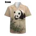 thumbnail image 3 of Camisa hawaiana informal de verano para hombre, camisas con estampado 3D completo de panda lindo, camisa informal unisex de estilo grande con botones para hombre, 3 of 5