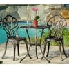 3-Pc Outdoor Bistro Furniture Set in Brown