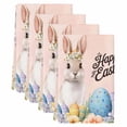 thumbnail image 2 of Happy Easter Kitchen Towels Set of 4, Spring Watercolor Bunny Eggs Flowers Pink Absorbent Dish Towels for Kitchen, Microfiber Hand Towel, Quick Drying Tea Towel for Cleaning Decorative Dishcloths, 2 of 7