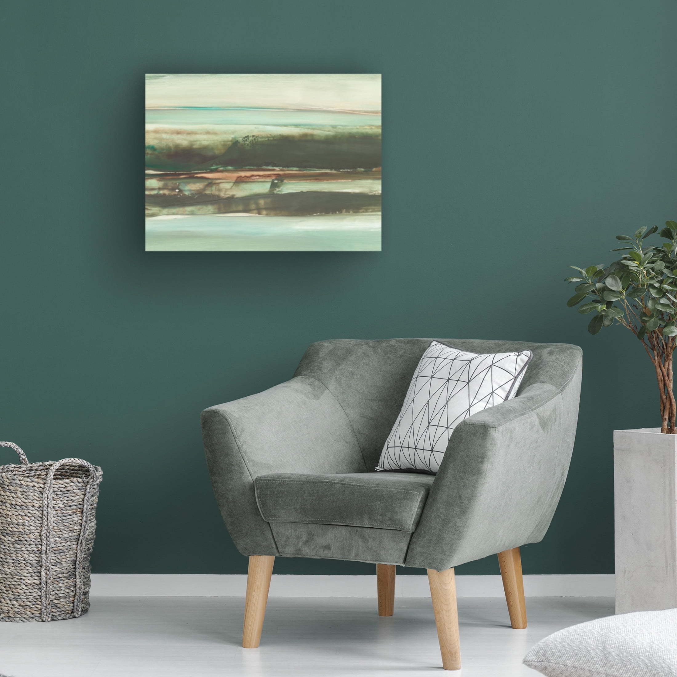 Trademark Fine Art Ethan Harper  Emerald and Rust I Canvas Wall Art