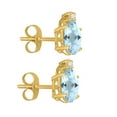thumbnail image 5 of Mauli Jewels Ear Rings for Women 2.25 Carat 8x6MM Oval Shape Gemstone and Diamond Earrings Carat 14K Yellow Gold 4-Prong, 5 of 5