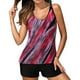 thumbnail image 1 of Conjunto de tankini con tiras en la espalda con estampado conservador para mujer Trajes de baño de dos piezas Traje de baño Fridja nalpqowj60736, 1 of 9