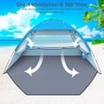 thumbnail image 4 of Tienda de campaña de playa Gorich, refugio solar UV, toldo ligero para playa, cabaña, tiendas de campaña para 3-4 personas, 4 of 5