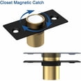 thumbnail image 3 of 2PCS Closet Door Magnetic Catch with Fastening Screws, Heavy-Duty Ball Catch Replacement Latch for Invisible Closet, Gate, and Pantry Doors (Gold), 3 of 7