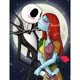 thumbnail image 1 of Disney The Nightmare Before Christmas 5D DIY Diamond Painting Full Square Round skull Diamond Embroidery Mosaic Home Decor Giftround 40x50cm Gao Jinjia LED, 1 of 2