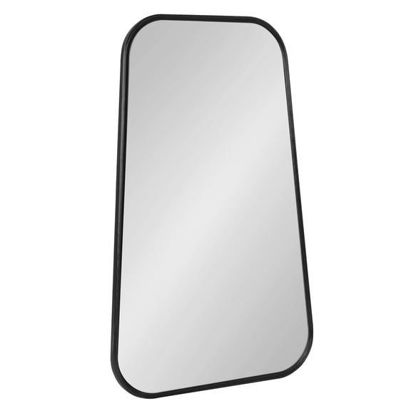Kate and Laurel Caskill Wall Mirror, 20 x 32, Black, Decorative Cowbell Inspired Mirror with Oblong Rectangular Shape And Versatile Styling Options