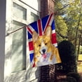 thumbnail image 2 of Corgi with English Union Jack British Flag House Flag, 2 of 4