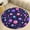 Flannel-1, variant on Colorful Paw Prints Round Area Rugs for Bedroom Living Room, 3FT Soft Indoor Circle Carpets, Carpet Home Decor Floor Mat
