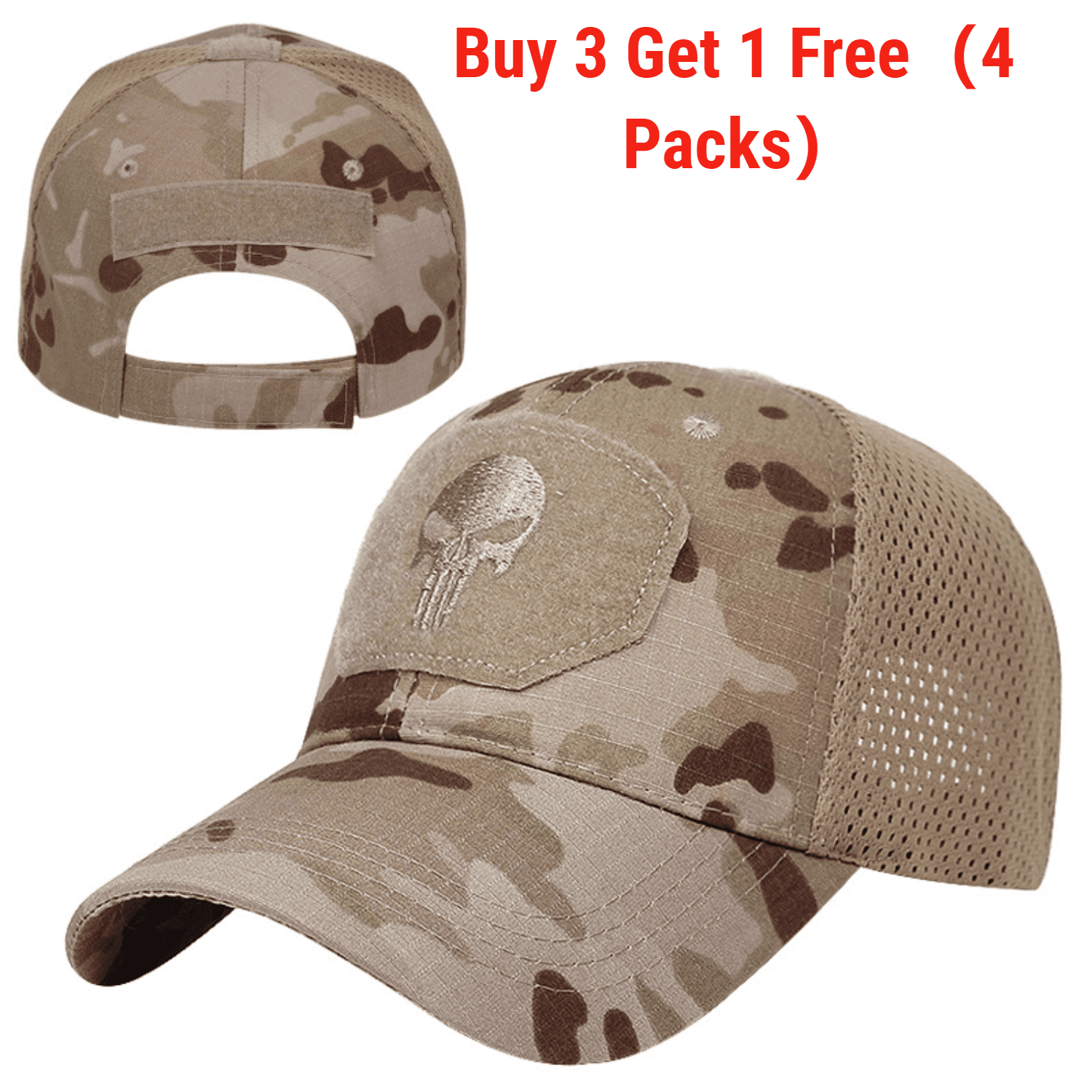 Pack Skull Tactical Military Baseball 