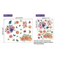 thumbnail image 3 of Adhesivos de pared autoadhesivos de PVC con estampado floral y mariposa de colores, 3 of 3