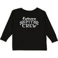 thumbnail image 3 of Inktastic Future Pit Crew Racing Flags Boys or Girls Long Sleeve Toddler T-Shirt, 3 of 5