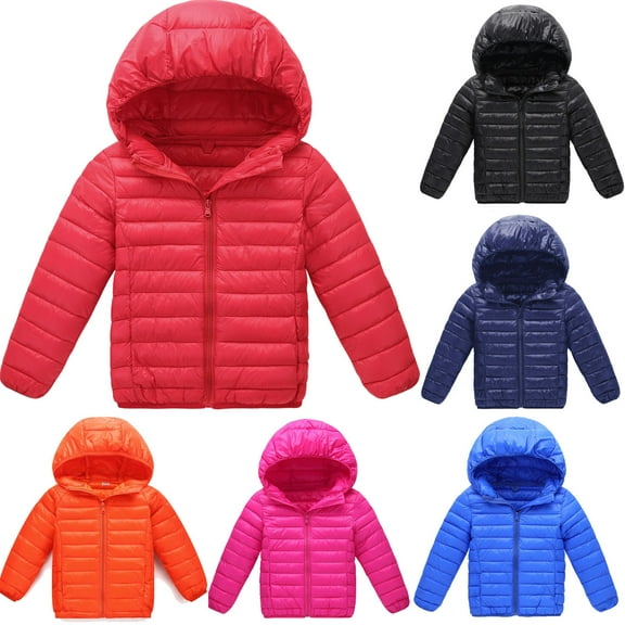 Actoyo 2-18T Boys Girls Winter Down Coat Light-Weight Water-Resistant Hooded Puffer Jacket