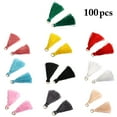 thumbnail image 1 of 100 Pcs Mini Pompon Polyvalent Décoratif Joli Fil Pompon Artisanat Pompon, 1 of 10