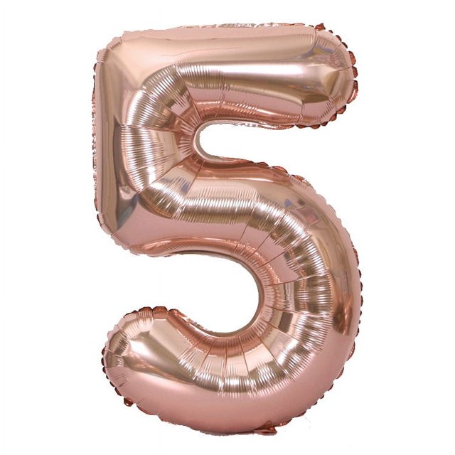 Globo de aluminio digital grande de 90 cm, globo de helio de papel de aluminio para cumpleaños de 40 pulgadas, dorado, plateado y oro rosa