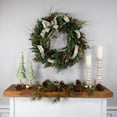 thumbnail image 2 of Northlight Pre-Lit Blue Spruce Artificial Christmas Wreath with Clear Lights, 2 of 8