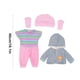 thumbnail image 3 of Juguetes Para Niño Suéter de invierno para muñeca de 18 pulgadas, abrigo grueso, conjunto de tiras de colores, mono, accesorios de ropa para muñeca renacida Juguetes Para Bebe 1 Año, 3 of 6