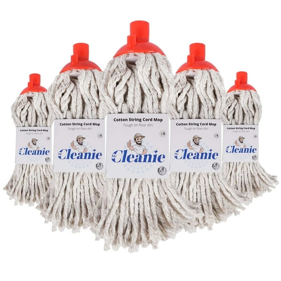 Set of 5 Traditional cord Mop. Replacement Mop Head