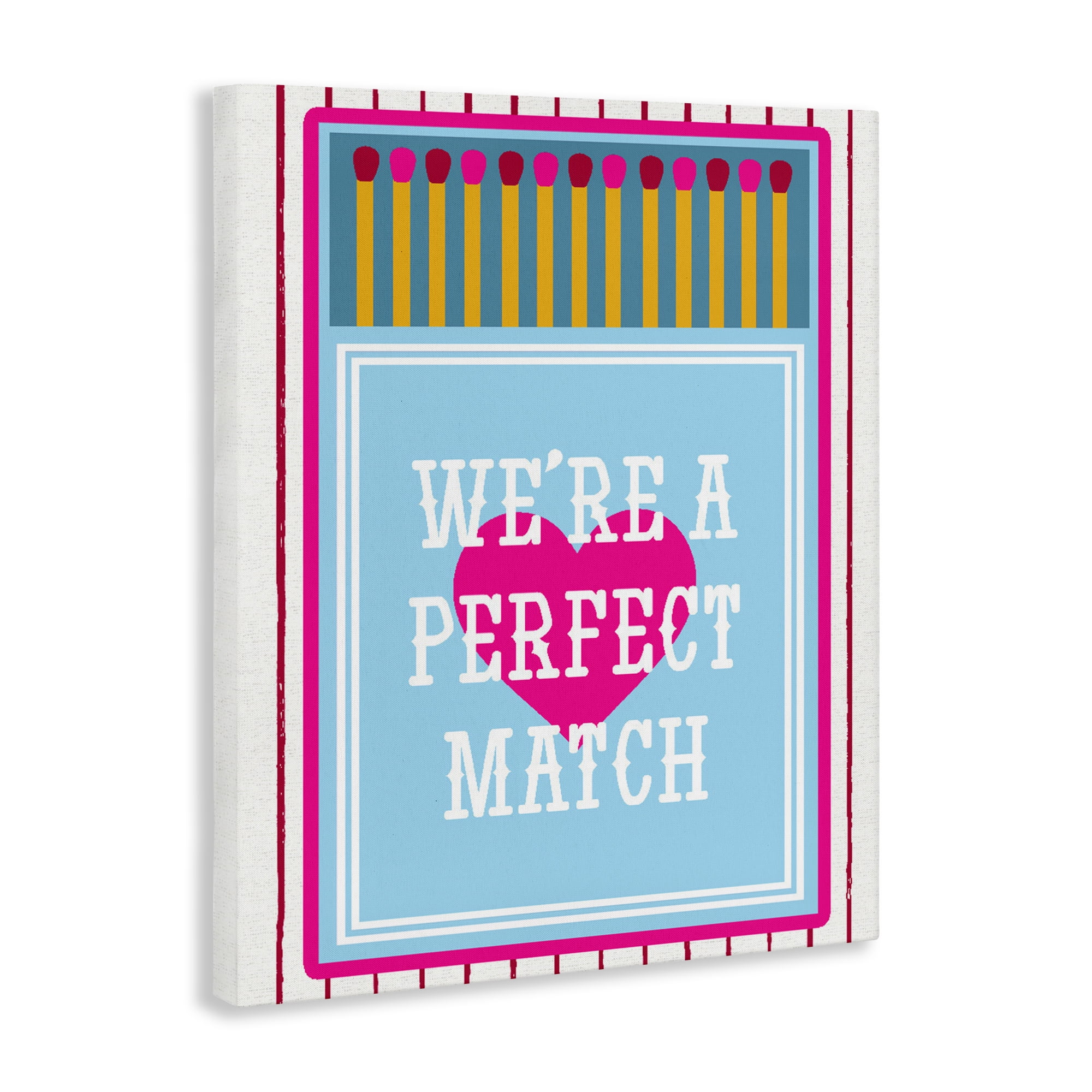 Stupell Industries We're A Perfect Match Canvas Wall Art, design by Lil' Rue