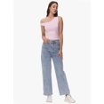 thumbnail image 4 of Womens Off The Shoulder Tops Sleeveless Shirts Going Out Crop Tank Tops Slim Fitted Summer Outfits, 4 of 6