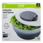 Prep Solutions Space-Saving 3 Quart Collapsible Salad Spinner with Easy Handle
