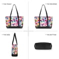 thumbnail image 6 of FORMRS Canvas Laptop Tote Bag for Women with 15.6" Computer Compartments Shoulder Handbag, Light Colorful Circles, 6 of 7