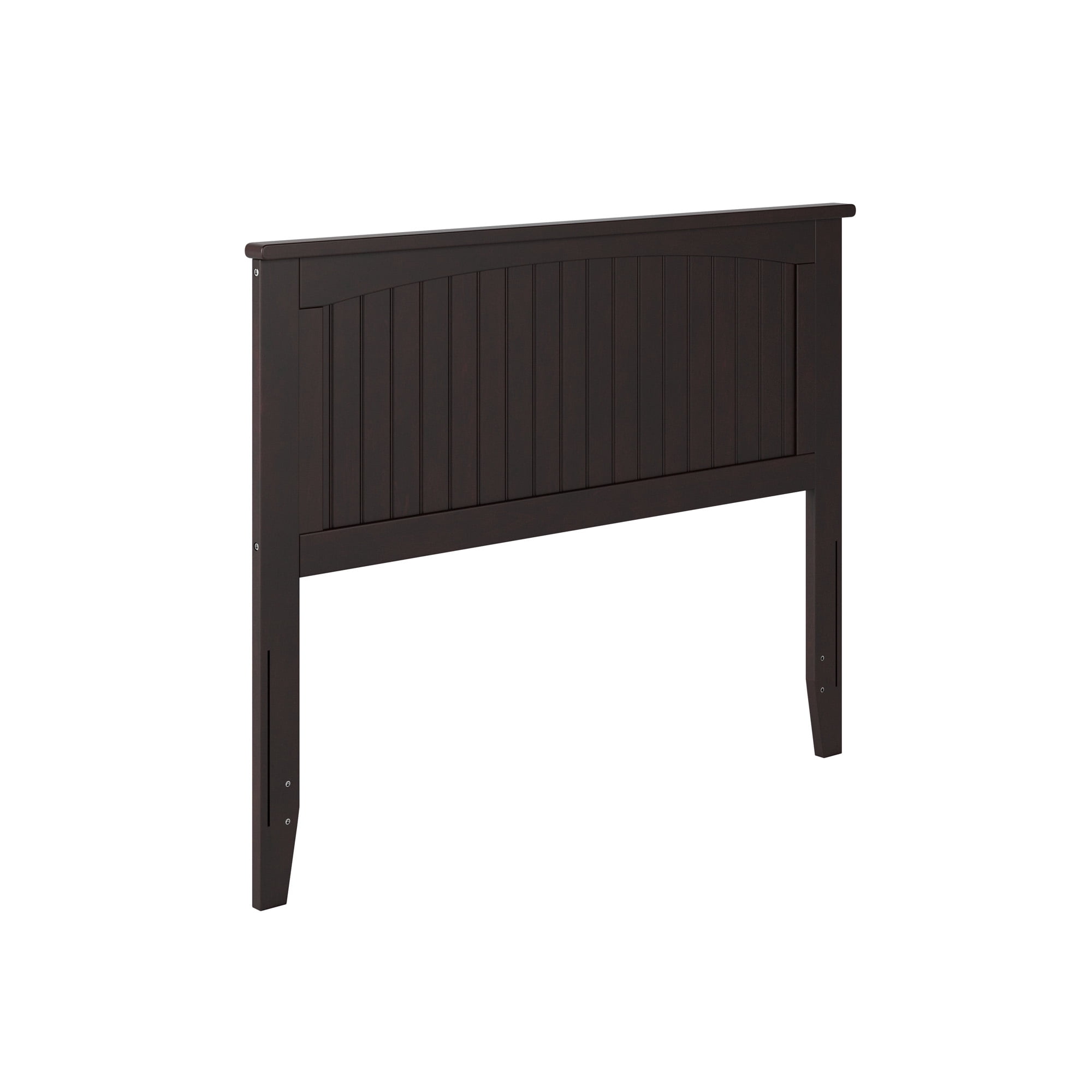 AFI Nantucket Full Solid Wood Panel Headboard with Attachable Charger, Espresso