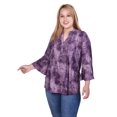 thumbnail image 3 of 3/4 Bell Sleeve Pleat Front Y Neck, 3 of 3