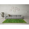 thumbnail image 3 of Ahgly Company Indoor Round Abstract Green Modern Area Rugs, 3' Round, 3 of 4