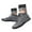 Grey, variant on Mens Snow Boots Waterproof, Winter Shoes for Women 2025 Dressy, Flexible, Button, Chukka, Wingtip Toe, Outerwear, Black, Size 11