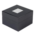 thumbnail image 4 of Black Lacquered Wooden High-End Watch Box Watch Display Box Square Box, 4 of 5