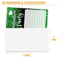 thumbnail image 3 of Green Glitter Graduation Invitation Card for Graduate, Green Glitter Graduation Party Invites, 30 Cards & 30 Envelopes, 4x6 Inches, Double-Sided, 3 of 7