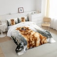 thumbnail image 3 of Homewish Kawaii Golden Retriever Full Size Comforter Sets,Pet Lovers Bedding Comforter Set,Gold Christmas Snowflake Bedding Sets For Girls Boys,Luxury Bedroom Decor Reversible,3 Pieces, 3 of 8