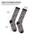 thumbnail image 2 of Lsque Brown Moose with Pinecones Pattern Sport Compression Socks for Men & Women 15-20 mmHg Knee High Nurse Pregnant Running Medical and Travel Athletic, 2 of 6