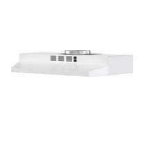 FIREGAS Range Hood 30 inch Under Cabinet Range Hood with 2 Speed Exhaust Fan,300 CFM,Multi-Layers Aluminum Filter Included,White