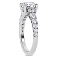thumbnail image 2 of Silvago Jewelry 14K White Gold Plated Signature Wedding Ring - 1.81 Ct Round Cut Moissanite - Elegant Engagement Jewelry for Women - Life Occasion Gift - Beautiful Style for Her, 2 of 3
