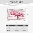 thumbnail image 4 of Pofeuu Flamingo Print Polyester Microfiber Plush Pillowcases, Super Soft and Cozy Pillow Case Covers with Envelop Closure（Pillow core not included）-16"x24", 4 of 6