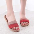thumbnail image 2 of Pantoufles d'Intérieur pour les Femmes Sandales Confortables Douces pour les Femmes Pantoufles de Nuage d'Orteil Ouvert pour les Chaussures de Femmes Pantoufles d'Intérieur (Rouge, 8.5), 2 of 7