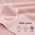 thumbnail image 4 of REGALWOVEN Combed Cotton 8 Piece Towel Set, Soft 600 GSM Luxury Absorbent Towels for Bathroom Misty Rose, 4 of 8