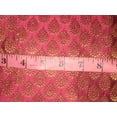 thumbnail image 2 of Silk Brocade hot pink with metallic gold BRO136[6], 2 of 8