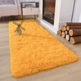 thumbnail image 3 of Alfombra Rectangular Chicrug 61x152 cm Naranja de Felpa Suave para Pasillo, 3 of 7