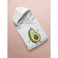 thumbnail image 3 of Smiling Avocado Hoodie Women -Image by Shutterstock, Female Small, 3 of 4