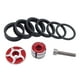 thumbnail image 2 of Espaciador para auriculares de bicicleta Juego de espaciadores por núcleo Accesorios de bicicleta colgantes Fibra de carbono Aluminio rojo Macarena Separadores de auriculares de bicicleta, 2 of 4