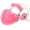 Pink, variant on Soft Faux Fur Heart Shaped Handbag for Women, Fluffy Shoulder Clutch Purse, 9*7.9*3.1inch