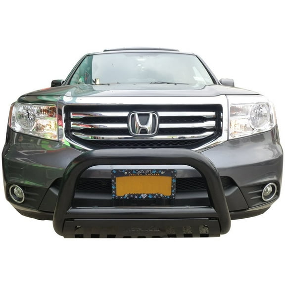 VGUBG-1173BK 3 inch Black Bull Bar with Skid Plate